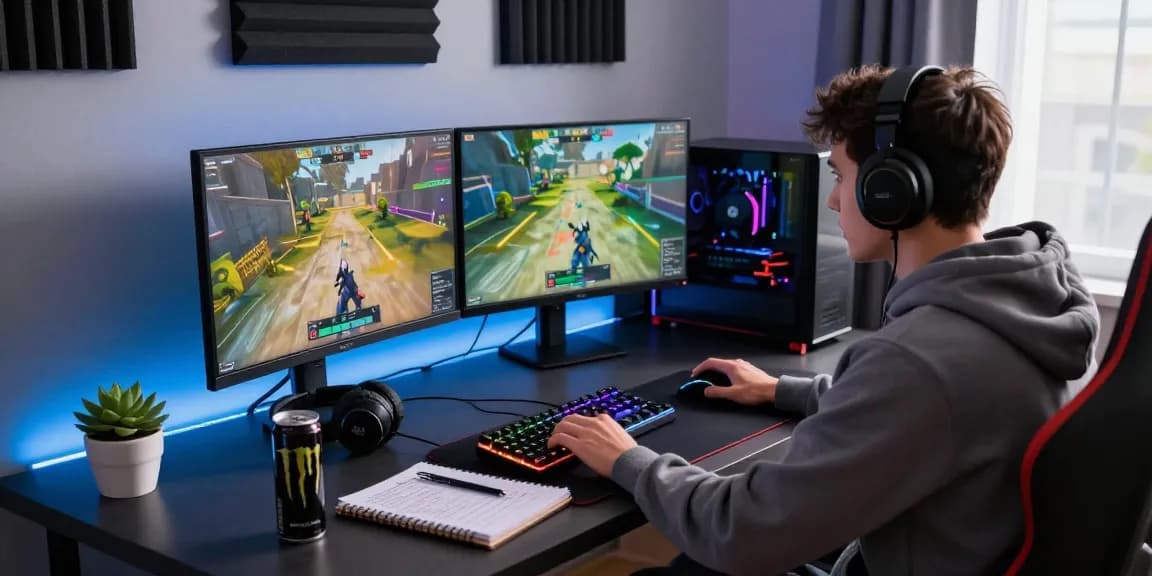 RGB mechanical keyboard highlighting hall effect switches in a modern gaming setup.