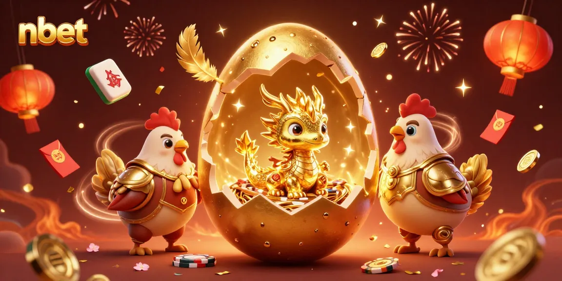 Experience nbet with a golden dragon and poker chips in a vibrant 3D casino scene.
