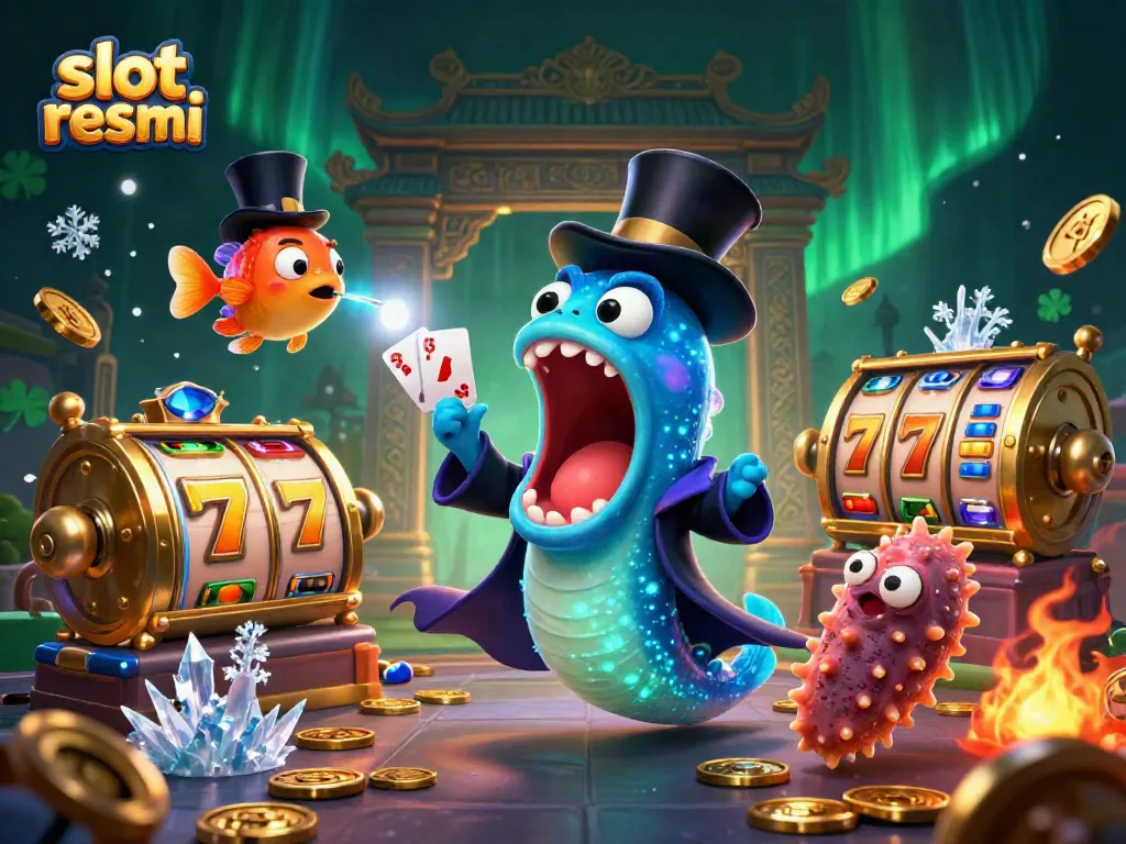 Experience thrilling action at slot resmi with our magical 3D casino creature scene showcasing vibrant slots.