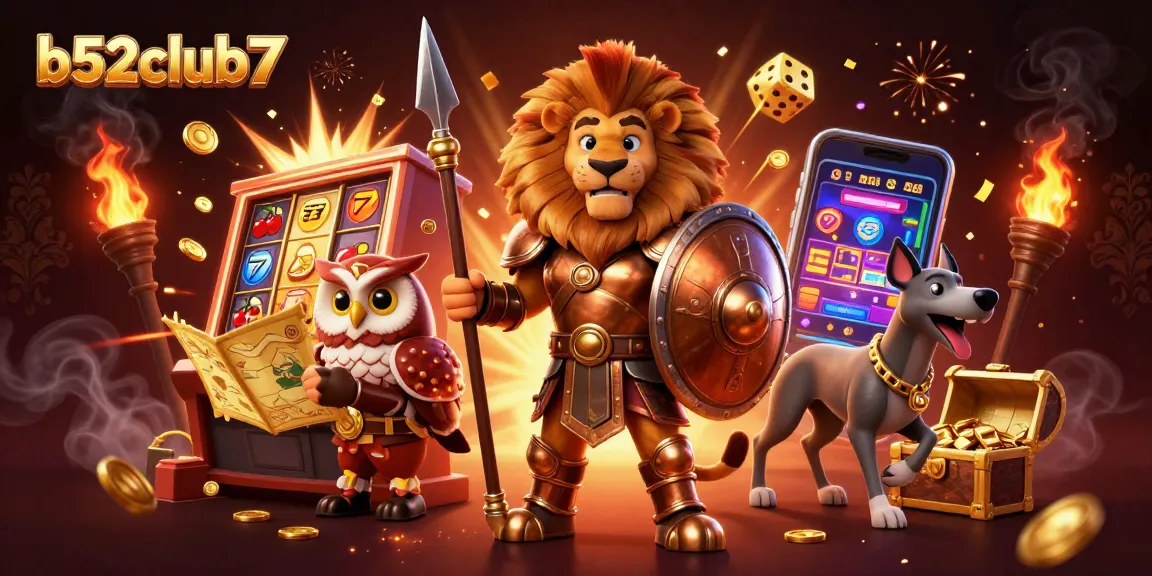 Experience the excitement of b52club7 with dynamic 3D casino elements exploding in the scene.