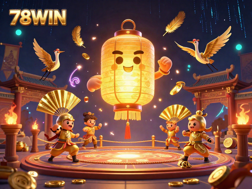 Experience exciting gameplay at 78WIN with dynamic characters and vivid casino scenes.