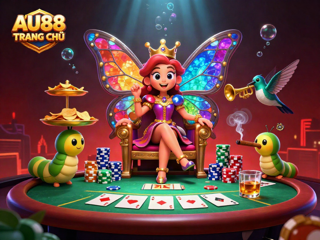 Experience the excitement of gambling at AU88 TRANG CHỦ with vibrant characters and games.