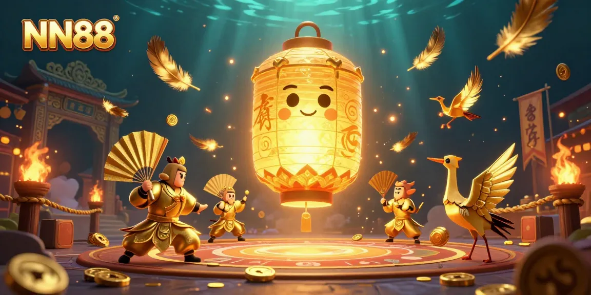 Engage in thrilling games at NN88 Casino, featuring vibrant characters and dynamic gambling elements.