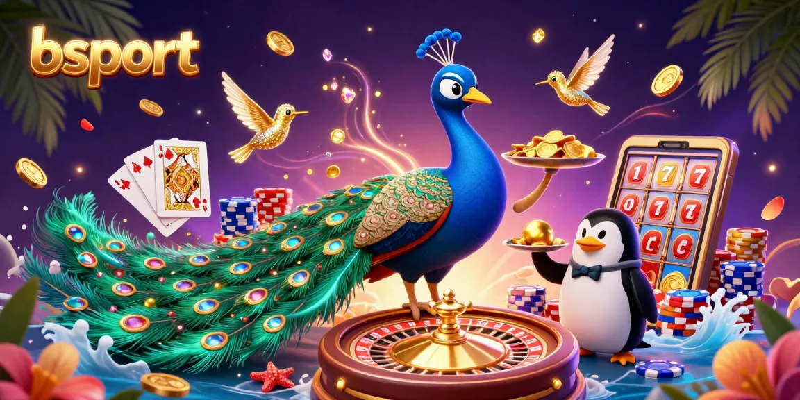 Engage with bsport's thrilling casino experience featuring unique characters and vibrant gambling elements.