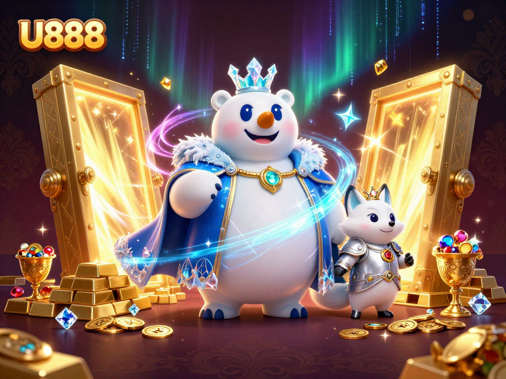 Join the thrilling adventure at U888 with the majestic ice king polar bear and treasure delights.