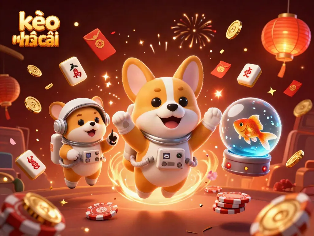 Experience immersive kèo nhà cái action with vibrant characters and festive elements in a unique casino scene.