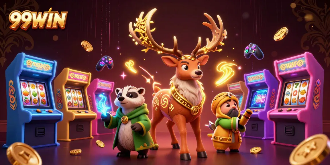 Experience thrilling wins at 99WIN with a vibrant casino atmosphere featuring colorful games.