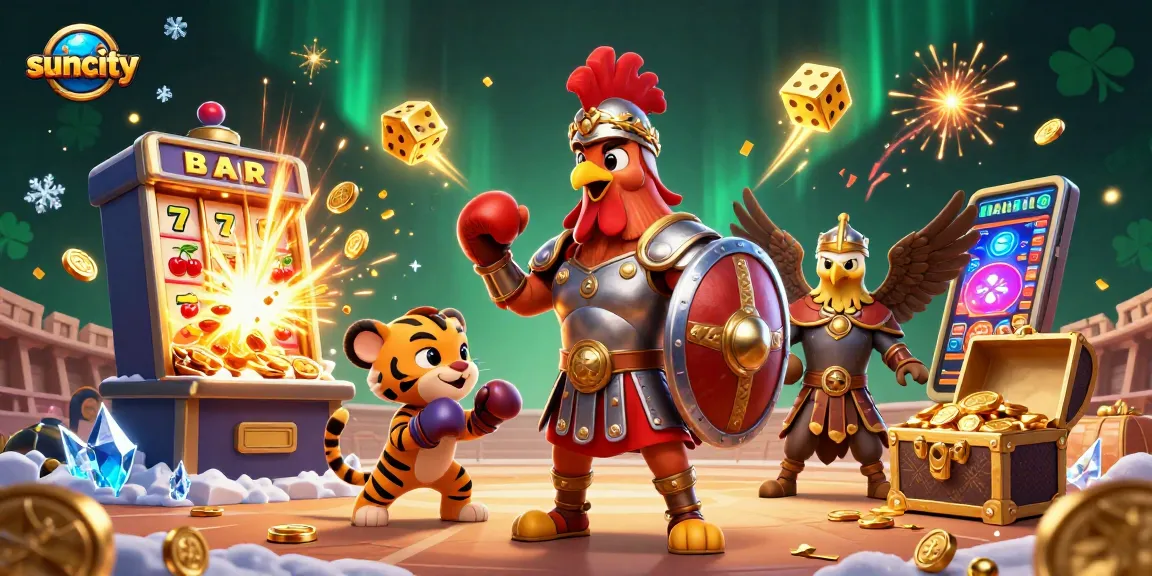 Win big with the Suncity slot machine explosion, featuring dazzling animations and vibrant casino elements.