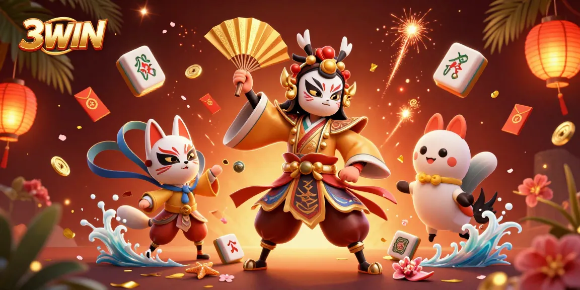 Experience the excitement of 3WIN's dynamic casino world with vibrant characters and elements.