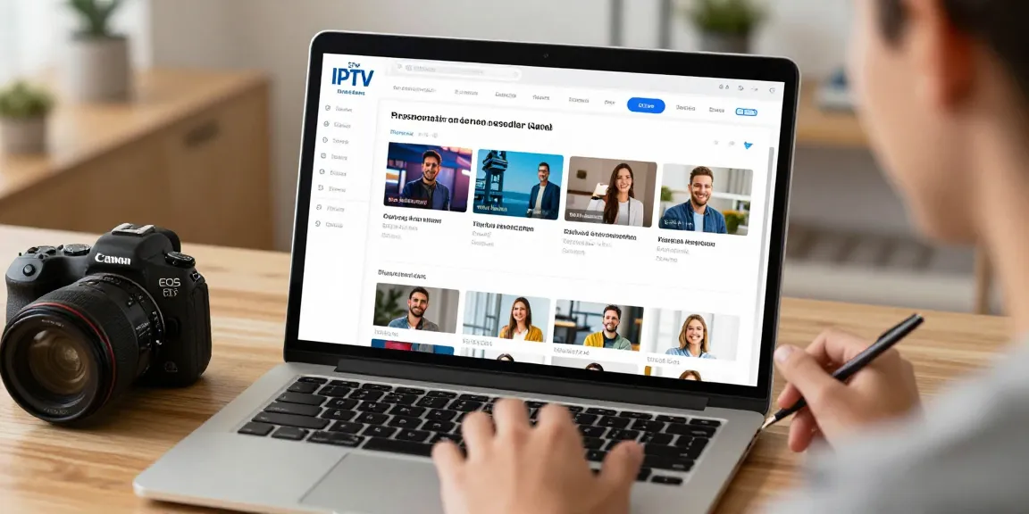 IPTV reseller dashboard, local services provider managing subscriptions, trusted and professional
