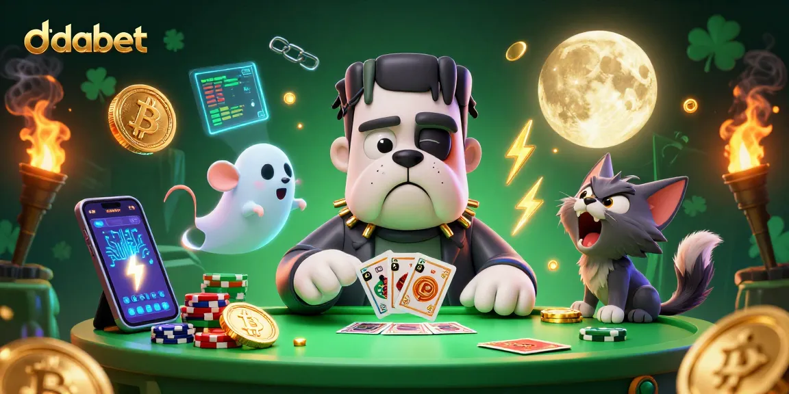 Engage with the dabet platform while experiencing a vibrant casino scene with 3D cartoon characters.