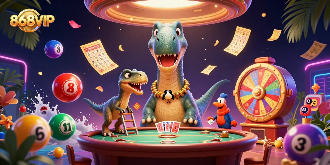 Activate your luck at 868VIP with a vibrant casino scene full of excitement and games!
