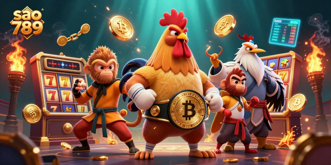 Win big at sao 789 with exciting slot games featuring glowing jackpot reels and colorful coins.