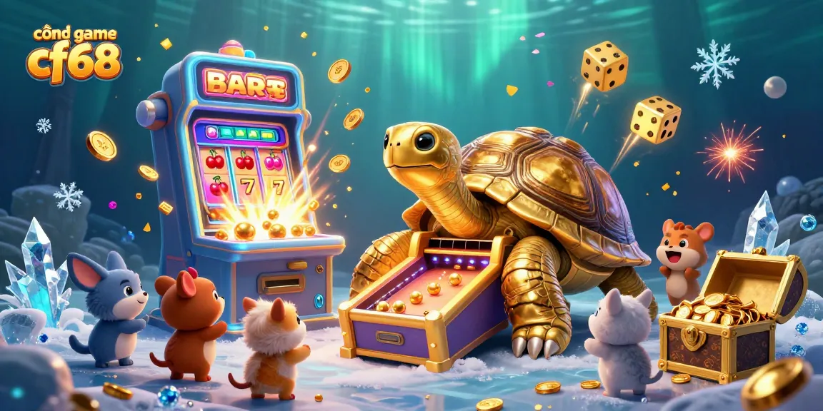 Engaging scene of cổng game cf68 showcasing a lively digital casino experience with vibrant graphics.