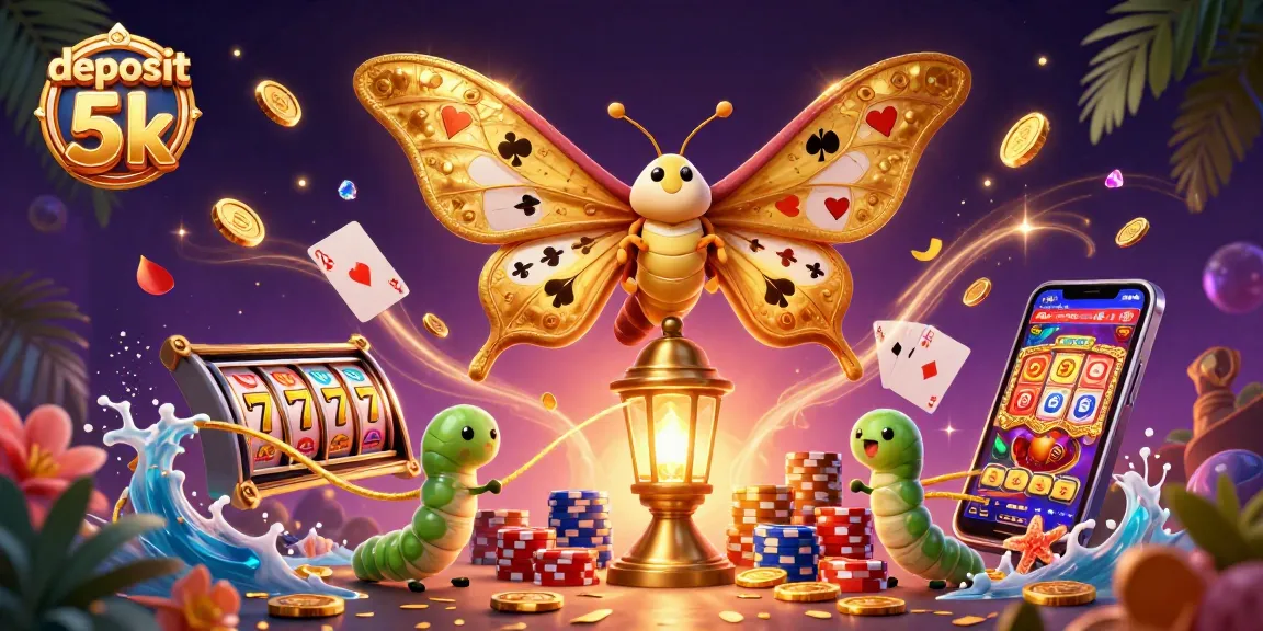 Spin to win at deposit 5k with vibrant 3D casino elements and golden rewards!