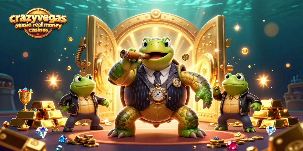 CrazyVegas Aussie real money casinos offer thrilling gaming experiences with engaging characters in vibrant scenes.